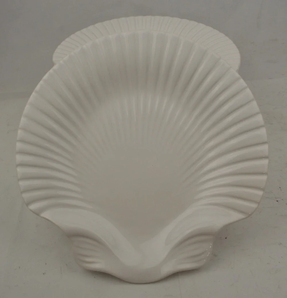 Sea La Table Portugal White Seashell Scallop Dinner Plates 10
